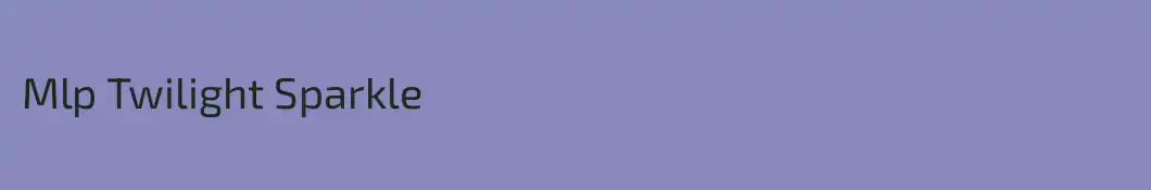 Mlp Twilight Sparkle